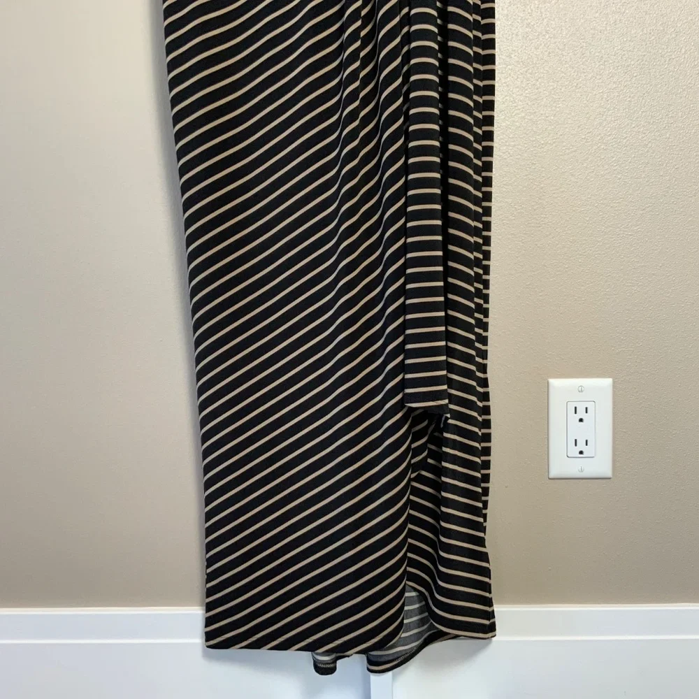 Lauren Ralph Lauren Striped Sleeveless Draped Maxi Dress - Picture 11 of 16